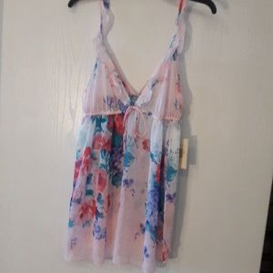 NEW IN BLOOM floral print chemise